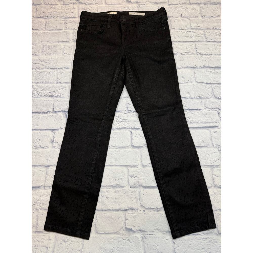 PILCRO Letterpress STET Tapered Black Scroll Print Jeans Sz 30 J51
